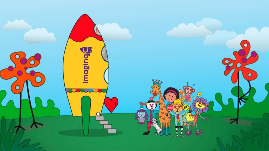 Foguete personagens imaginac - Imagina C - Tudo é possível, quando você Imagina C